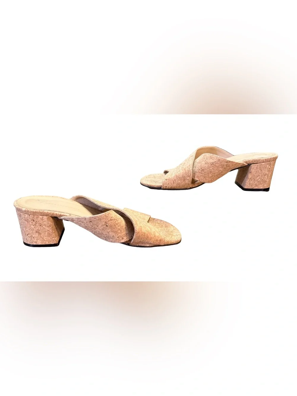 Anthropologie Latrice Cork Cross-Band Wedge Sandals Women’s Size 6